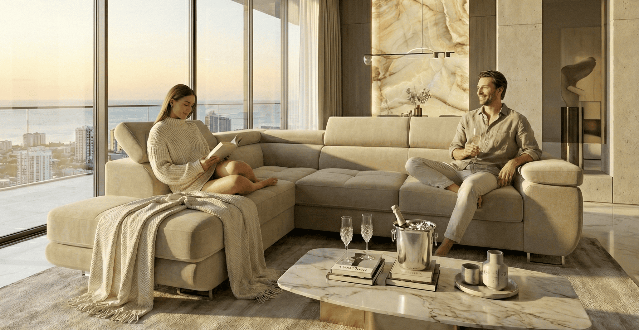 Silvette v interiéru